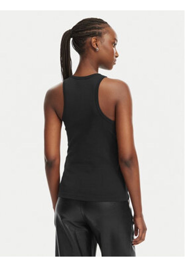 Hugo - HUGO Top Dimartini B 50560792 Czarny Slim Fit. Kolor: czarny. Materiał: bawełna