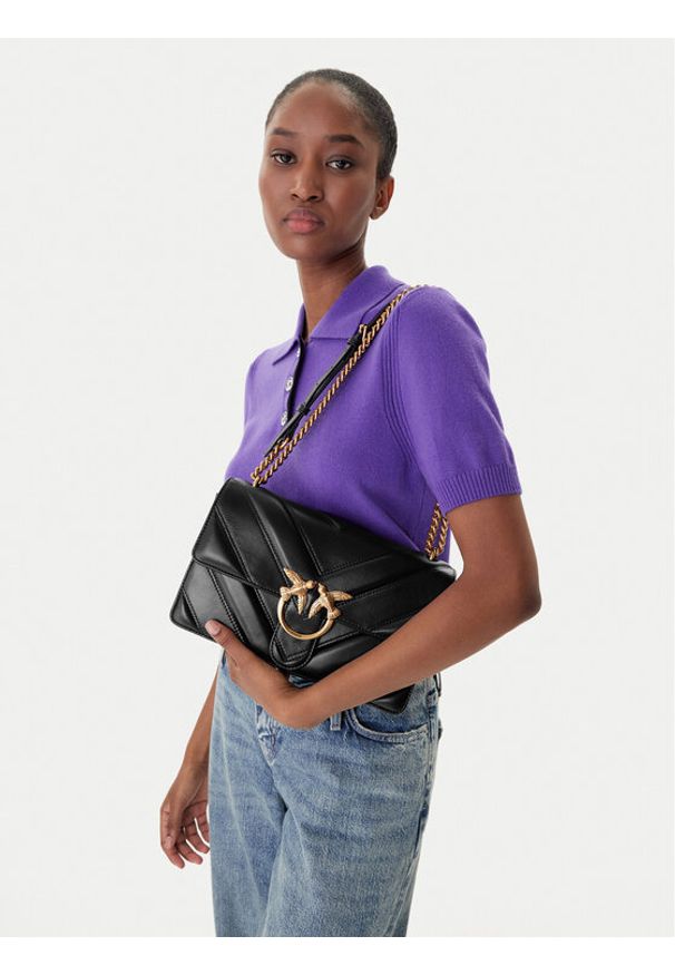 Pinko - PINKO Torebka Love One Classic Light Dc Al 25-26 PLTT 104549 A2OS Czarny. Kolor: czarny. Materiał: skórzane