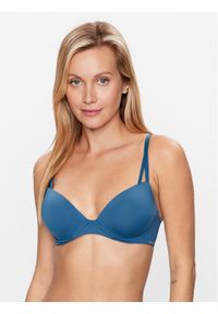 Calvin Klein Underwear Biustonosz push-up 000QF6016E Niebieski. Kolor: niebieski. Materiał: syntetyk. Rodzaj stanika: push-up