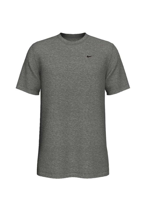Koszulka treningowa męska Nike Dry Tee Crew Solid. Kolor: szary, wielokolorowy, czarny. Długość rękawa: krótki rękaw. Długość: krótkie. Sport: fitness