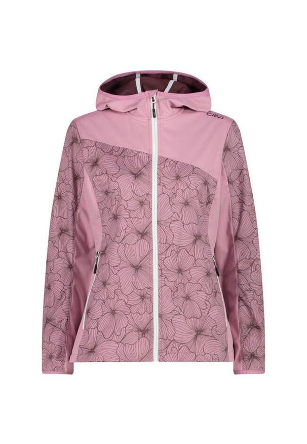 Kurtka przeciwdeszczowa damska z kapturem CMP. Typ kołnierza: kaptur. Kolor: fioletowy, wielokolorowy, różowy. Sport: turystyka piesza