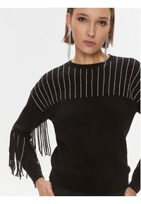 Pinko Sweter Libellula 102082 A19L Czarny Regular Fit. Kolor: czarny. Materiał: syntetyk #3