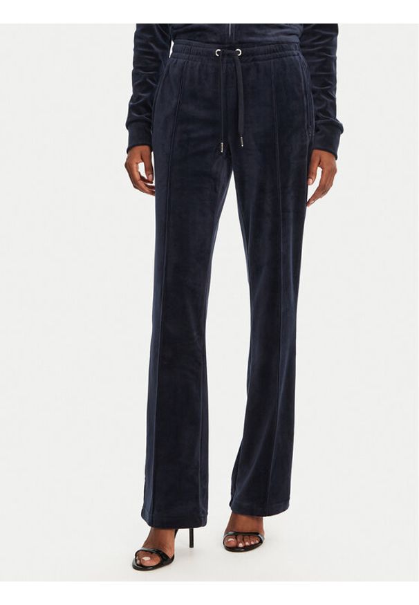Juicy Couture Spodnie dresowe Tina JCAPW045 Granatowy Regular Fit. Kolor: niebieski. Materiał: syntetyk