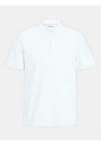 Jack & Jones Polo Benja 12269338 Biały Regular Fit. Typ kołnierza: polo. Kolor: biały. Materiał: bawełna #1