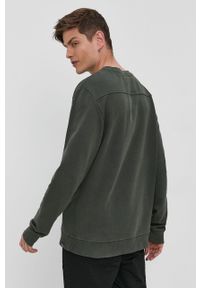 Only & Sons Bluza bawełniana męska kolor zielony gładka. Okazja: na co dzień. Kolor: zielony. Materiał: bawełna. Wzór: gładki. Styl: casual