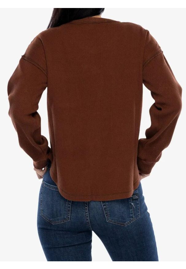 KAVU - Bluza bawełniana damska Kavu Penshaw. Kolor: czerwony. Materiał: bawełna