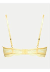 Hunkemöller Biustonosz z fiszbiną Isabelle 205389 Żółty. Kolor: żółty. Materiał: syntetyk