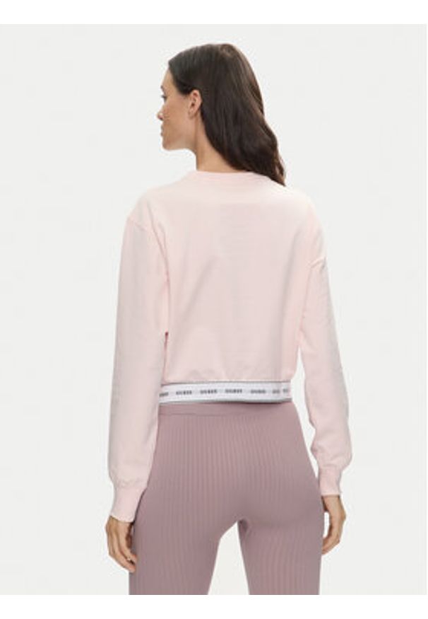 Guess Bluza Carrie O3YQ01 KBS91 Różowy Regular Fit. Kolor: różowy. Materiał: bawełna