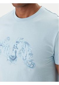 Versace Jeans Couture T-Shirt 80GAHE02 CJ00E Niebieski Regular Fit. Kolor: niebieski. Materiał: bawełna #5
