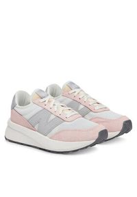 New Balance Sneakersy GS370AK Różowy. Kolor: różowy. Materiał: skóra, zamsz