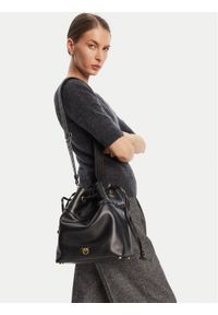 Pinko - PINKO Torebka Secchiello Classic Al 25-26 PLTT 104305 A0QO Czarny. Kolor: czarny. Materiał: skórzane #1