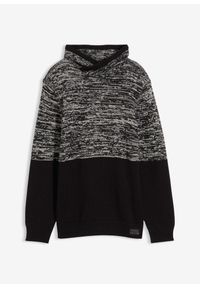 bonprix - Sweter z szalowym kołnierzem. Kolor: czarny #1