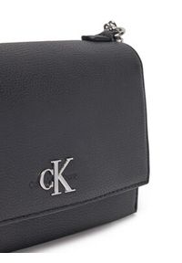 Calvin Klein Jeans Torebka K60K612233 Czarny. Kolor: czarny. Materiał: skórzane