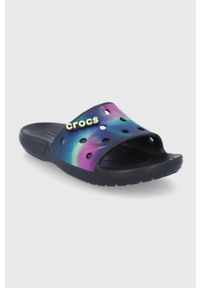 Crocs - Klapki Classic Out Of This World Slide. Kolor: czarny. Materiał: materiał, guma