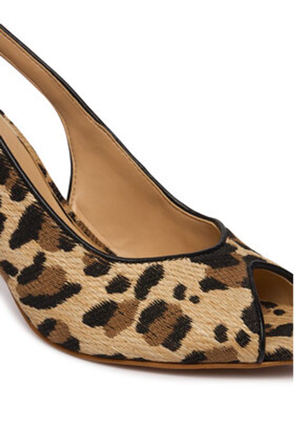 Guess Sandały FLJKL2 ELE07 Beżowy jasny. Kolor: beżowy. Materiał: materiał