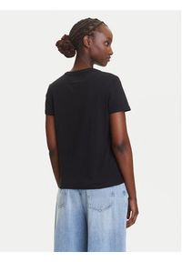 Tommy Jeans T-Shirt Essential DW0DW21404 Czarny Regular Fit. Kolor: czarny. Materiał: bawełna