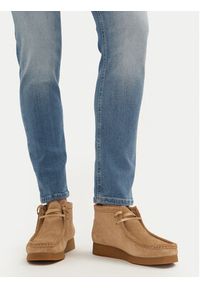 Clarks Botki WallabeeEvoBt 261747444 Beżowy. Kolor: beżowy. Materiał: zamsz, skóra #7