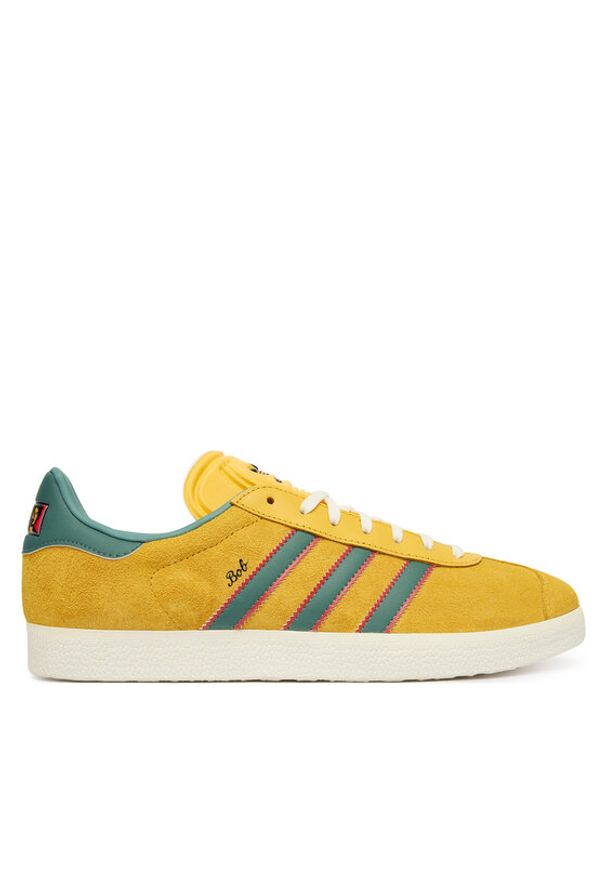 Adidas - adidas Sneakersy Gazelle KJ3532 Żółty. Kolor: żółty. Materiał: zamsz, skóra. Model: Adidas Gazelle