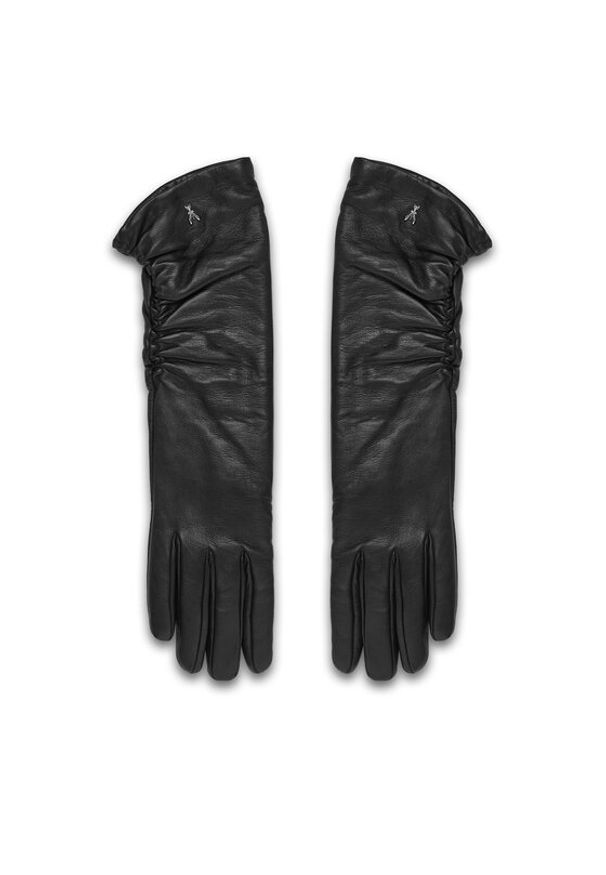 Patrizia Pepe Rękawiczki Damskie 2F0105/L034-K103 Czarny. Kolor: czarny. Materiał: skóra