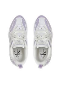 Calvin Klein Jeans Sneakersy Retro Tennis Low Lace Mh Ml Mtl YW0YW01463 Biały. Kolor: biały #5