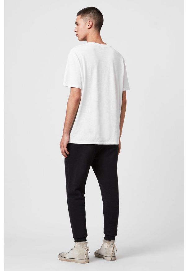AllSaints - Spodnie Raven Sweat Pant. Kolor: czarny. Materiał: materiał