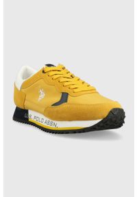 U.S. Polo Assn. sneakersy CLEEF kolor żółty. Zapięcie: sznurówki. Kolor: żółty #4