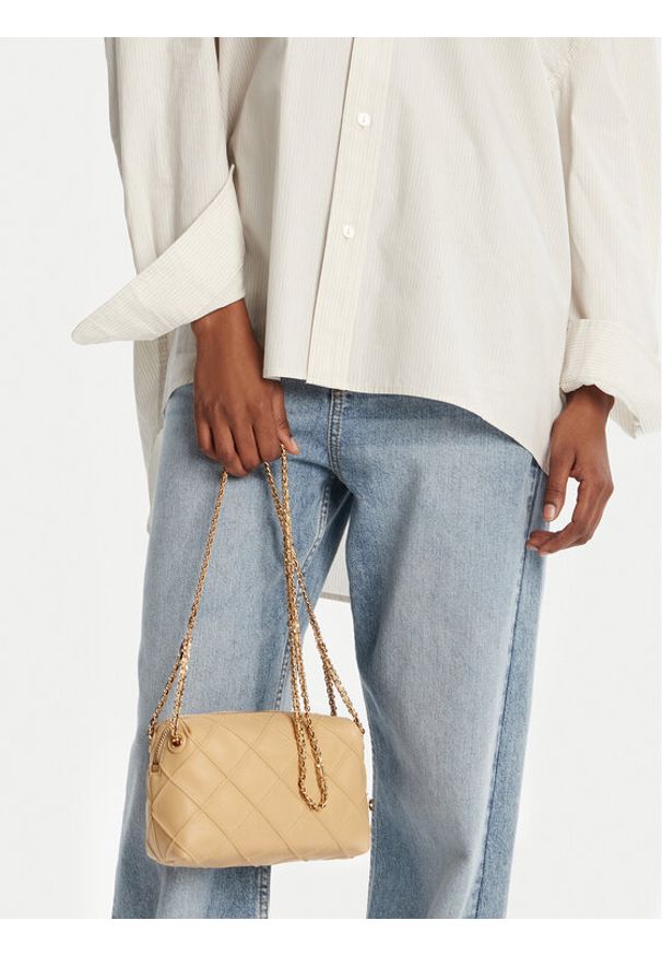 Tory Burch Torebka Fleming Small 169226 Écru. Materiał: skórzane