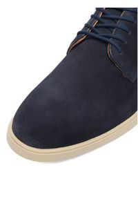 Gino Rossi - GINO ROSSI Półbuty CEO-MASSI-06 MI08 Granatowy. Kolor: niebieski. Materiał: zamsz, skóra #9