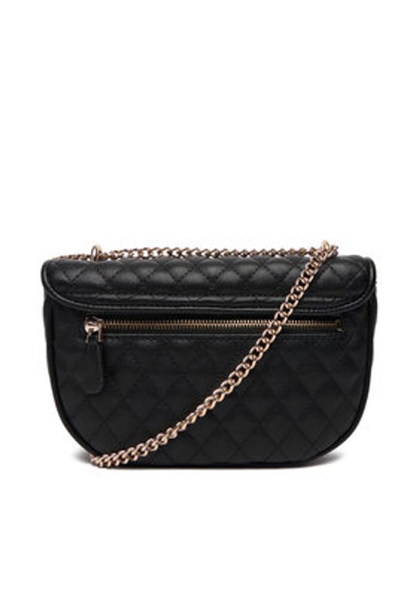 Guess Torebka Atabey HWQG98 94210 Czarny. Kolor: czarny. Materiał: skórzane