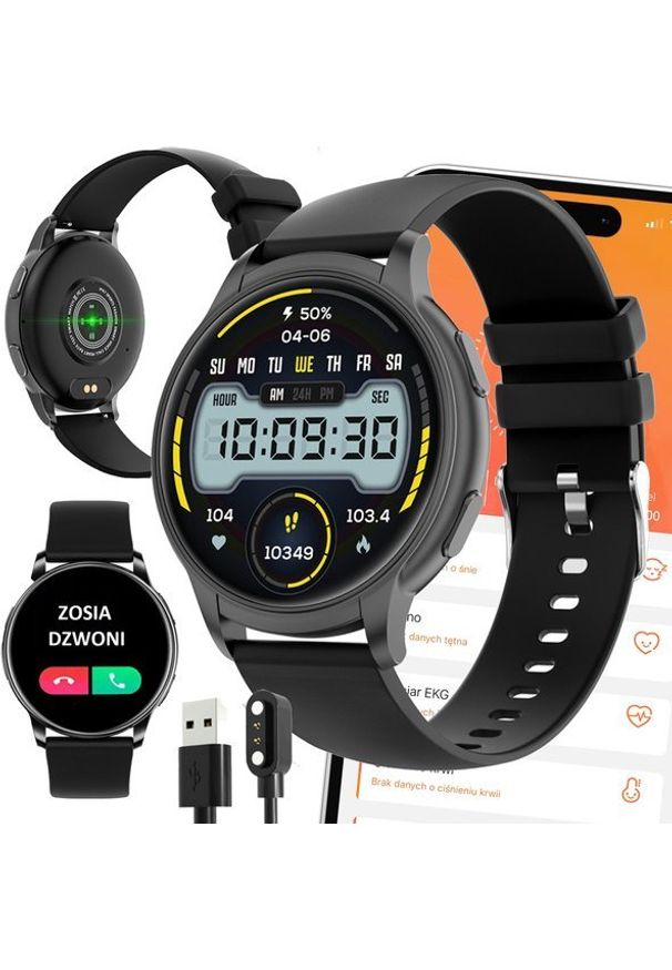 Smartwatch Active Band SMARTWATCH ZEGAREK SPORTOWY SMARTBAND AMOLED PULS OPASKA SPORTOWA DAMSKI PL P2. Rodzaj zegarka: smartwatch. Styl: sportowy