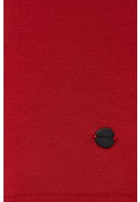 Superdry Sukienka kolor czerwony mini dopasowana. Kolor: czerwony. Materiał: tkanina. Długość rękawa: długi rękaw. Typ sukienki: dopasowane. Długość: mini #2