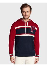 Pepe Jeans Sweter Milan PM702268 Czerwony Regular Fit. Kolor: czerwony. Materiał: bawełna #1