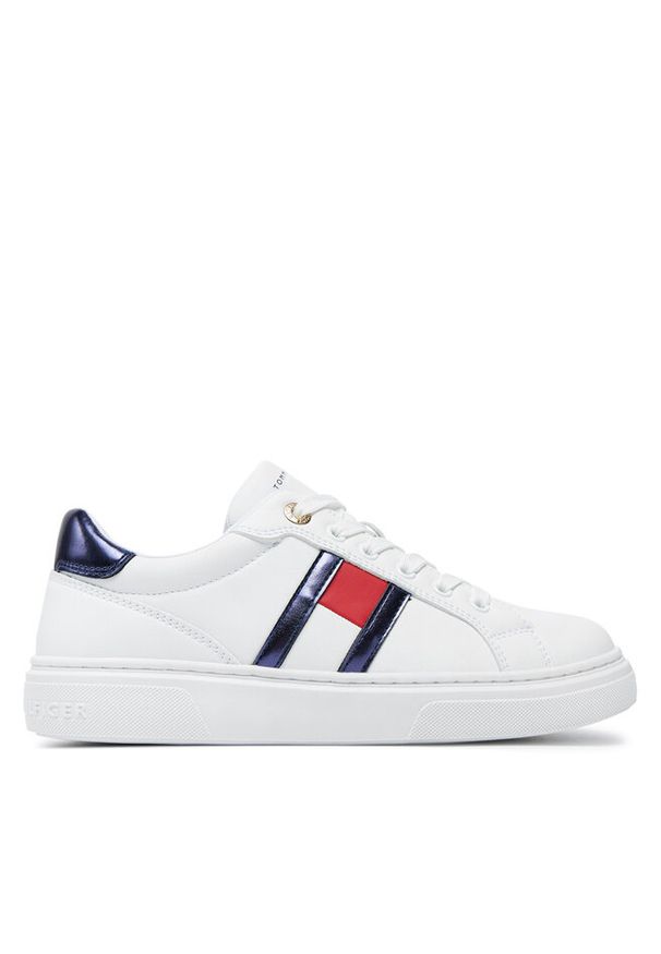 TOMMY HILFIGER - Sneakersy Tommy Hilfiger. Kolor: biały