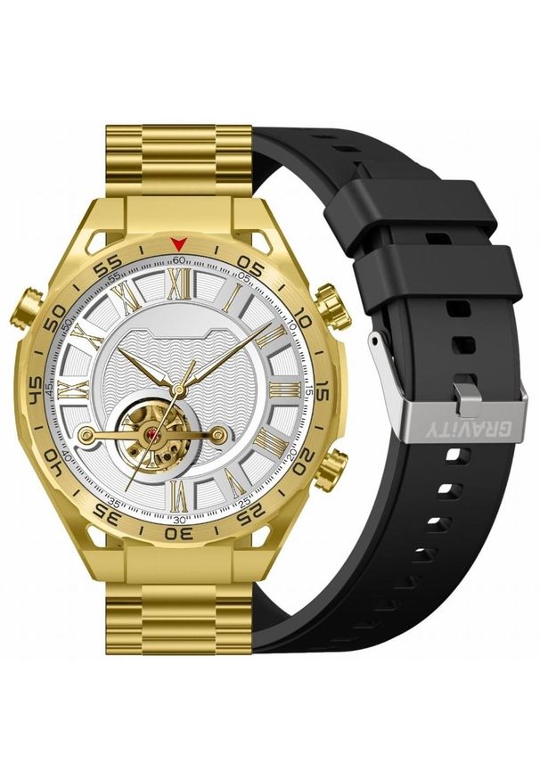 SmartwatchGravitySmartwatch Gravity GT13-2 czarny pasek. Kolor: czarny