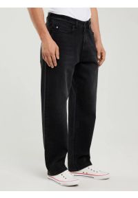 Big-Star - Jeansy męskie loose czarne Isaac Workwear 914. Okazja: na co dzień. Stan: podwyższony. Kolor: czarny. Styl: sportowy, casual #5