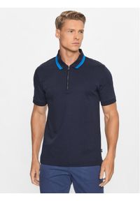 BOSS - Boss Polo 50494662 Granatowy Slim Fit. Typ kołnierza: polo. Kolor: niebieski. Materiał: bawełna