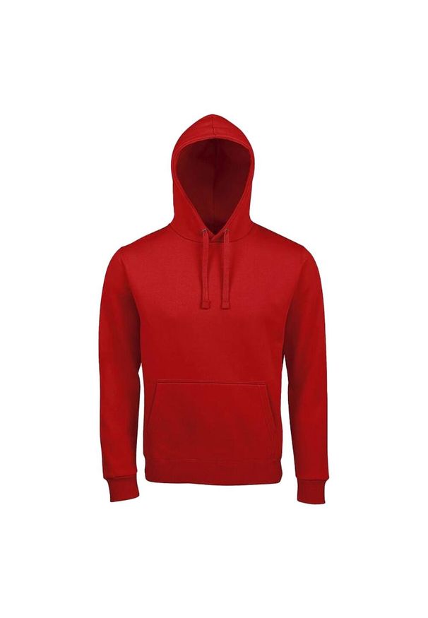 SOL'S - Męska Bluza Z Kapturem Spencer. Typ kołnierza: kaptur. Kolor: czerwony