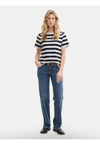 Tom Tailor Bluzka 1045964 Granatowy Regular Fit. Kolor: niebieski. Materiał: bawełna