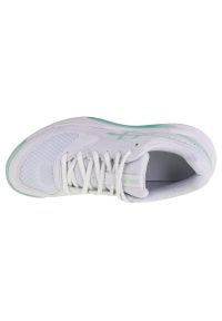 Buty do tenisa ziemnego Asics Gel-Dedicate 8 Clay W 1042A255-102 białe. Zapięcie: sznurówki. Kolor: biały. Materiał: syntetyk, guma, tkanina, materiał. Szerokość cholewki: normalna. Sport: tenis