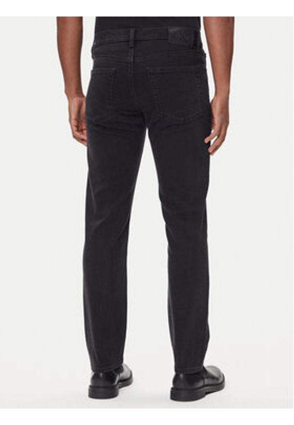 Calvin Klein Jeansy LV04RD902G Czarny Slim Fit. Kolor: czarny