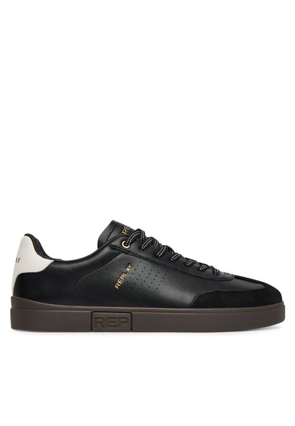 Replay - REPLAY Sneakersy GMZ3P.000.C0039L Czarny. Kolor: czarny. Materiał: skóra