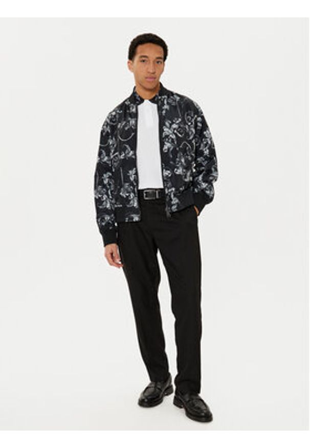 Versace Jeans Couture Kurtka przejściowa 78GASD07 CQD92 Czarny Regular Fit. Kolor: czarny. Materiał: syntetyk