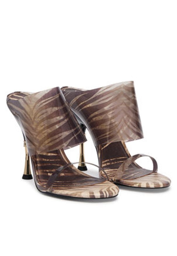 Just Cavalli Klapki 80RA3S48 ZSE42 Beżowy. Kolor: beżowy. Materiał: syntetyk