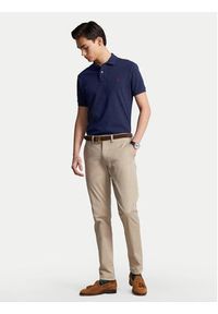 Polo Ralph Lauren Polo 710680784292 Granatowy Custom Slim Fit. Typ kołnierza: polo. Kolor: niebieski. Materiał: bawełna