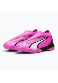 Puma - Buty piłkarskie dziecięce PUMA Ultra Match LL IT+ Mid. Kolor: różowy. Sport: piłka nożna