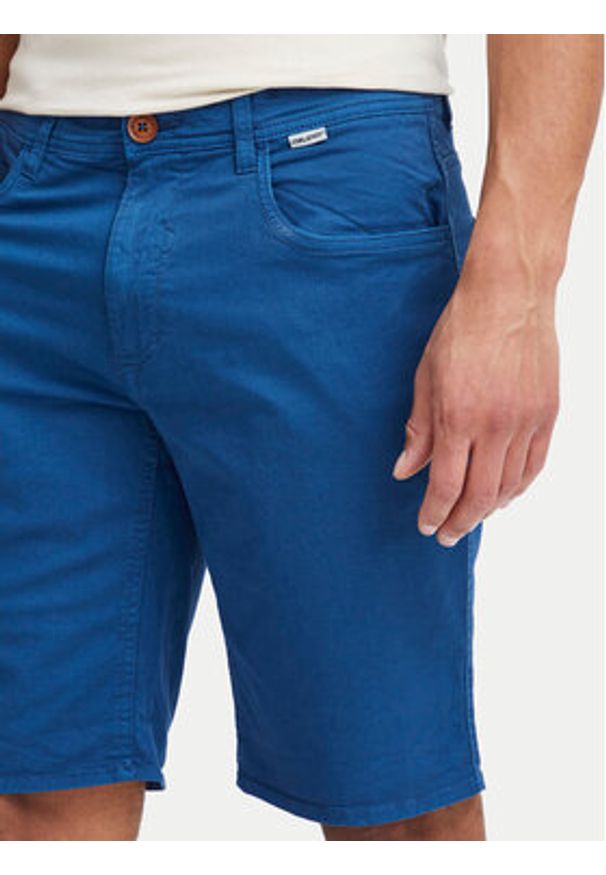 Blend Szorty materiałowe 20716713 Granatowy Slim Fit. Kolor: niebieski. Materiał: bawełna