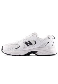 Buty dziecięce New Balance GR530CF – białe. Okazja: na uczelnię, na co dzień. Kolor: biały. Materiał: materiał, syntetyk, guma. Szerokość cholewki: normalna #4