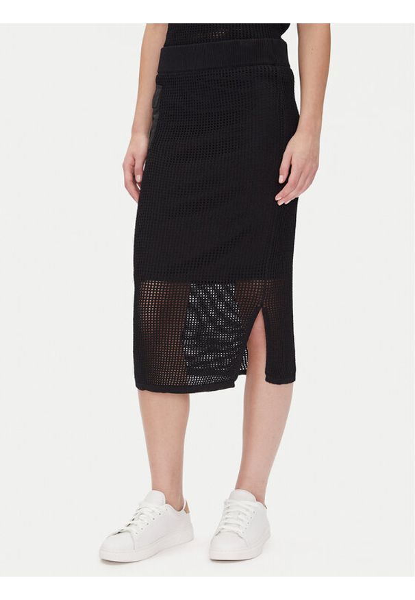 DKNY Spódnica ołówkowa P5BRAV85 Czarny Slim Fit. Kolor: czarny. Materiał: syntetyk