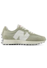 Buty unisex New Balance U327LM – zielone. Okazja: na co dzień. Kolor: zielony. Materiał: skóra, guma, zamsz, materiał. Szerokość cholewki: normalna