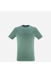Koszulka męska z krótkim rękawem Millet Ubic Light Ts Ss M active fit. Kolor: zielony. Materiał: tkanina, mesh. Długość rękawa: krótki rękaw. Długość: krótkie. Wzór: nadruk